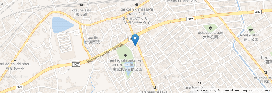 Mapa de ubicacion de わかお歯科クリニック en 일본, 시즈오카현, 시즈오카시, 清水区.