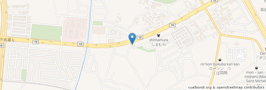 Mapa de ubicacion de ビッグボーイ en ژاپن, 茨城県, つくば市.