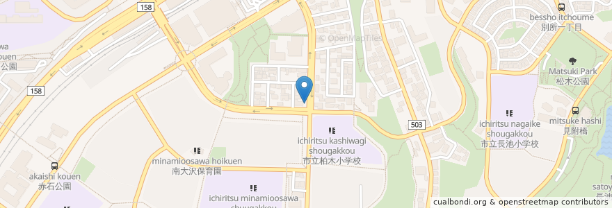 Mapa de ubicacion de アデリーヌ en Japão, Tóquio, 八王子市.