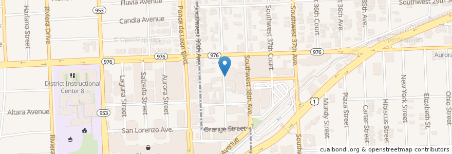 Mapa de ubicacion de Miami Spine & Posture Clinic en Amerika Syarikat, Florida, Miami-Dade County, Miami.