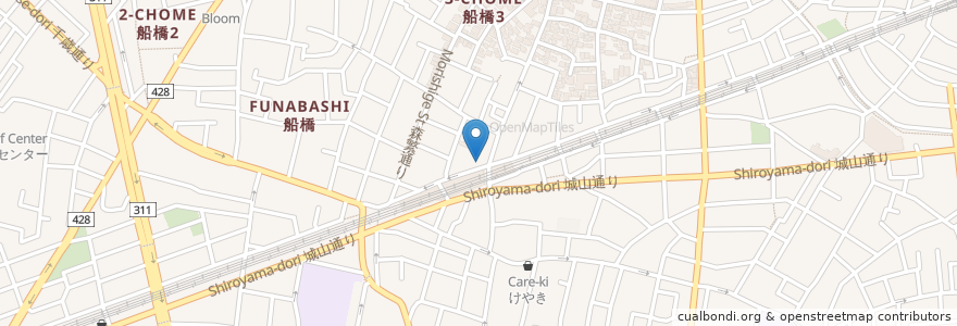 Mapa de ubicacion de 松乃家 en Japonya, 東京都, 世田谷区.