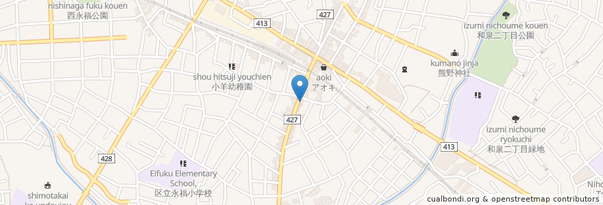 Mapa de ubicacion de Jacob en 日本, 东京都/東京都, 杉並区.