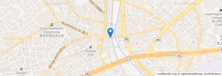 Mapa de ubicacion de 千代松 en Japon, Tokyo, 渋谷区.