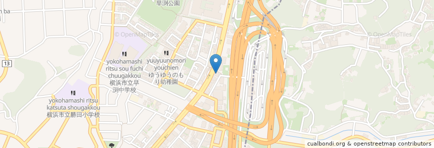 Mapa de ubicacion de Ja'me Masjid Yokohama en 日本, 神奈川県, 横浜市, 港北区.