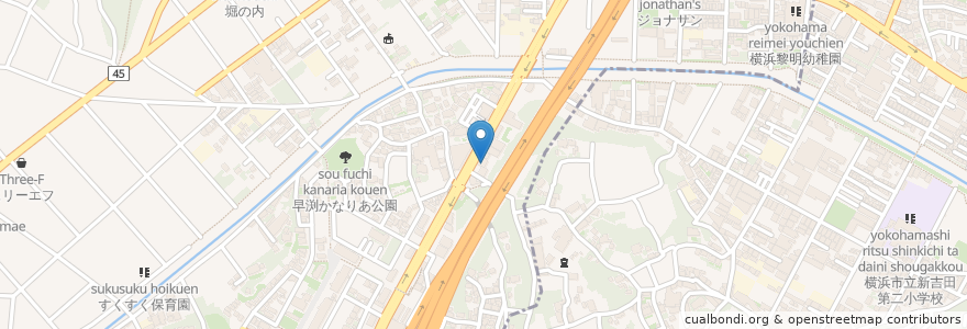 Mapa de ubicacion de ENEOS en Jepun, 神奈川県, 横浜市, 都筑区.