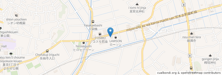 Mapa de ubicacion de ENEOS en Japan, Chiba Prefecture, Funabashi.