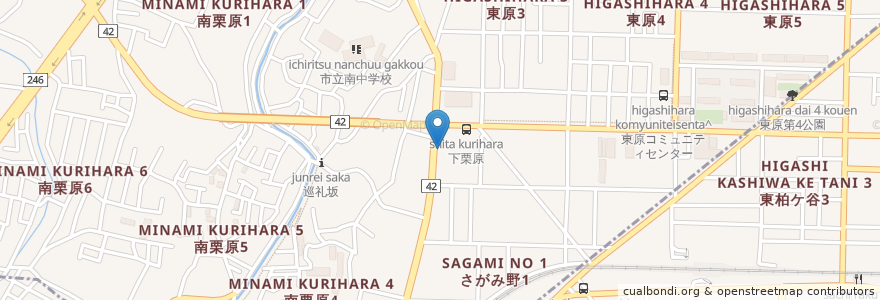 Mapa de ubicacion de 壱鵠堂さがみ野店 en 일본, 가나가와현, 海老名市.
