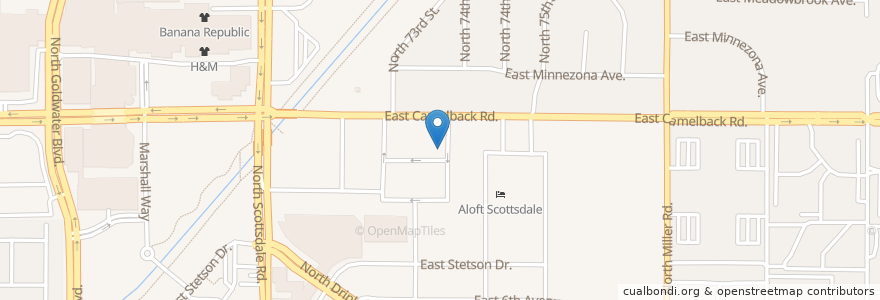 Mapa de ubicacion de Pretty please lounge en Estados Unidos De América, Arizona, Maricopa County, Scottsdale.
