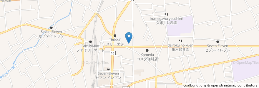 Mapa de ubicacion de ラーメン本舗まるみ en Japan, Tokyo, Higashimurayama.