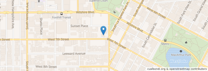 Mapa de ubicacion de Los Molcajetes Restaurant en Verenigde Staten, Californië, Los Angeles County, Los Angeles.