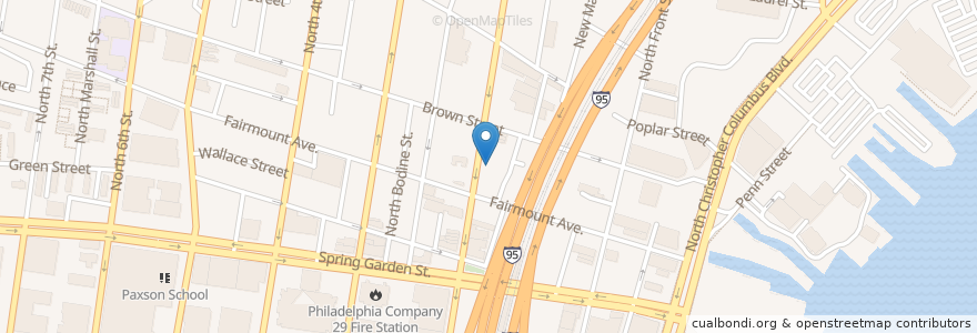 Mapa de ubicacion de Green Eggs Cafe en Stati Uniti D'America, Pennsylvania, Philadelphia County, Philadelphia.