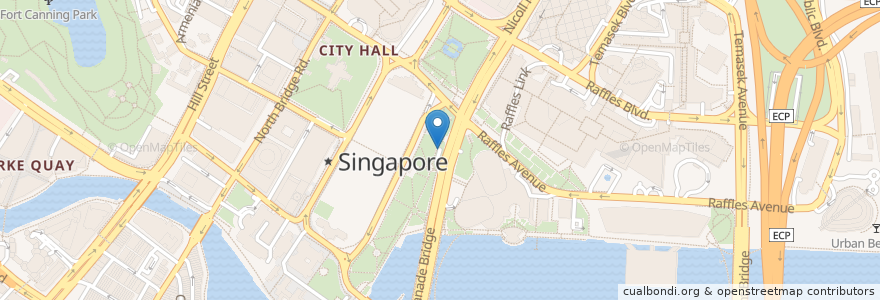 Mapa de ubicacion de Esplanade Car Park en 新加坡, 中区.