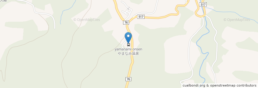 Mapa de ubicacion de やまなみ温泉 en Giappone, Prefettura Di Kanagawa, 相模原市, 緑区.