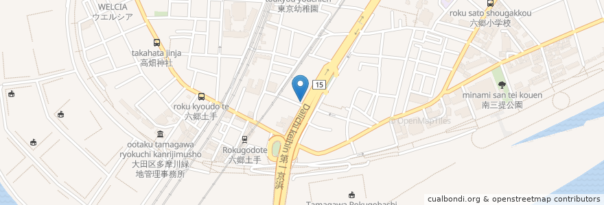 Mapa de ubicacion de TOMOパーキング en 日本, 東京都, 大田区.