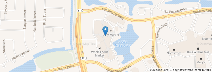 Mapa de ubicacion de Grimaldi'd Brick Oven-Pizzeria en アメリカ合衆国, フロリダ州, Palm Beach County, Palm Beach Gardens.