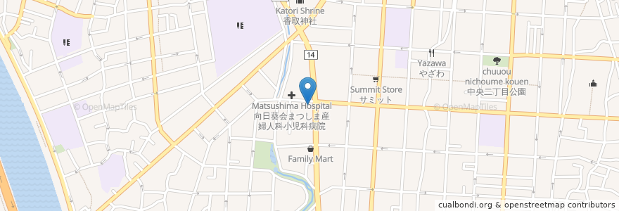 Mapa de ubicacion de 居酒屋 錦 en ژاپن, 東京都, 江戸川区.