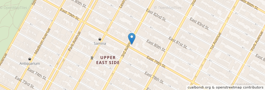 Mapa de ubicacion de Chase en Amerika Syarikat, New York, New York, New York County, Manhattan, Manhattan Community Board 8.