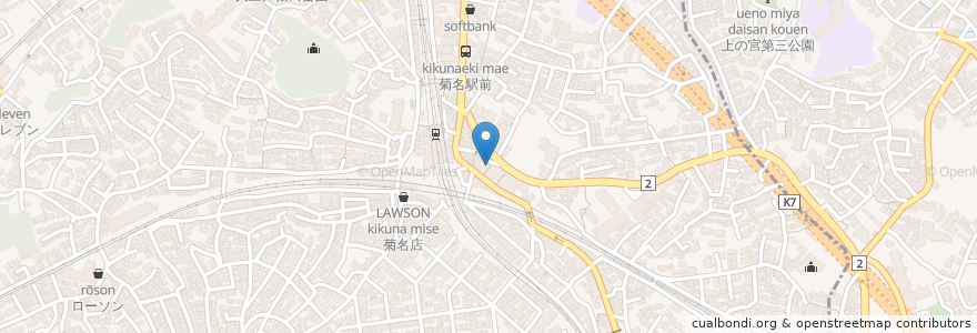 Mapa de ubicacion de 小森谷鍼灸治療院 en 日本, 神奈川県, 横浜市, 港北区.