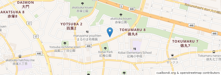 Mapa de ubicacion de はま寿司 en 日本, 東京都, 板橋区.