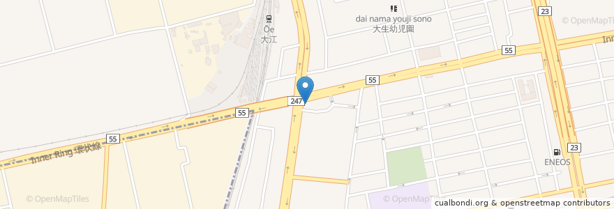 Mapa de ubicacion de 高柳医院 en 日本, 爱知县, 名古屋市, 南区.