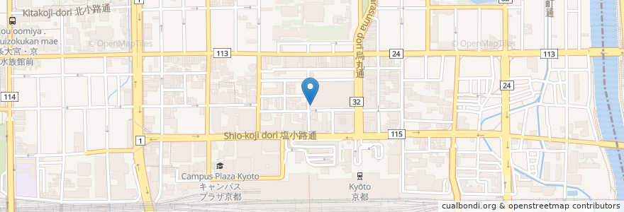 Mapa de ubicacion de London Pub en Japão, 京都府, Quioto, 下京区.