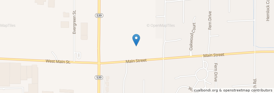 Mapa de ubicacion de City Bible Church North Sound en アメリカ合衆国, ワシントン州, Whatcom County, Lynden.