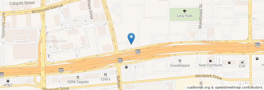 Mapa de ubicacion de Chase en United States, Texas, Houston, Harris County.