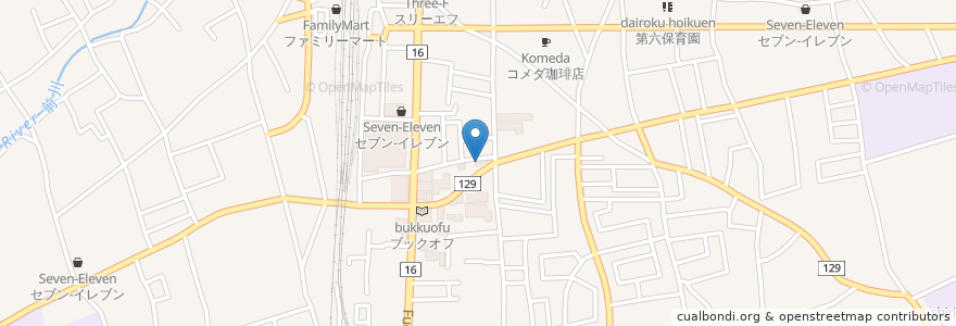 Mapa de ubicacion de ふるや医院 en 일본, 도쿄도, 東村山市.