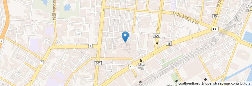 Mapa de ubicacion de ちょい呑み家 en Japón, Tokio, Minato.