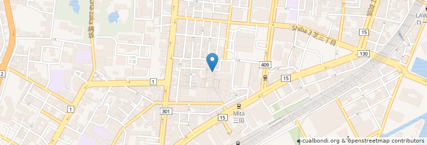 Mapa de ubicacion de 焼肉本舗ぴゅあ en Japonya, 東京都, 港区.
