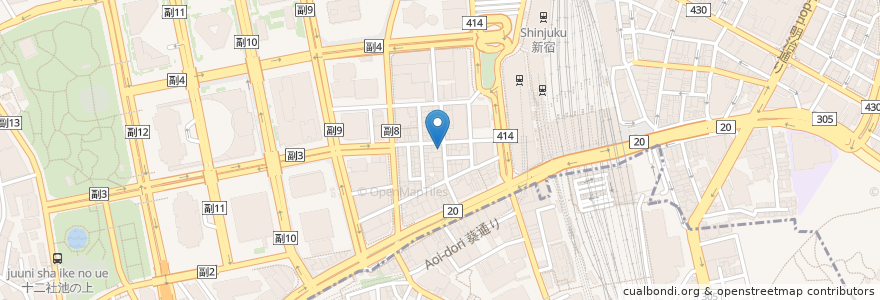 Mapa de ubicacion de かんちゃん en Japón, Tokio, Shinjuku.