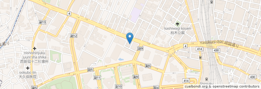 Mapa de ubicacion de 西新宿すしアカデミー en Japan, Tokio, 新宿区.