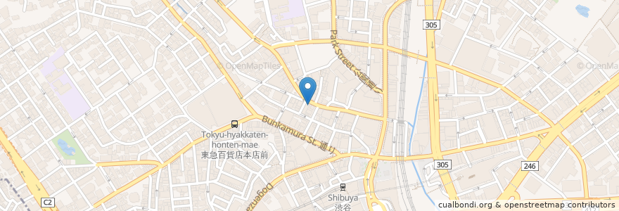 Mapa de ubicacion de CAFFE SENTITO en Jepun, 東京都, 渋谷区.