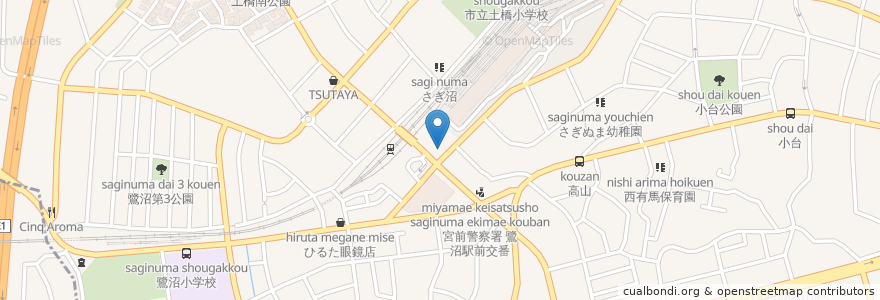 Mapa de ubicacion de 横浜銀行 en Japón, Prefectura De Kanagawa, Kawasaki, 宮前区.