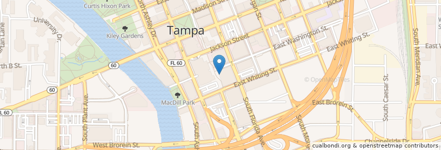 Mapa de ubicacion de Primo Delicafe en États-Unis D'Amérique, Floride, Hillsborough County, Tampa.