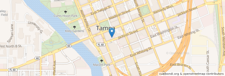 Mapa de ubicacion de C1 Bank en Estados Unidos De América, Florida, Hillsborough County, Tampa.
