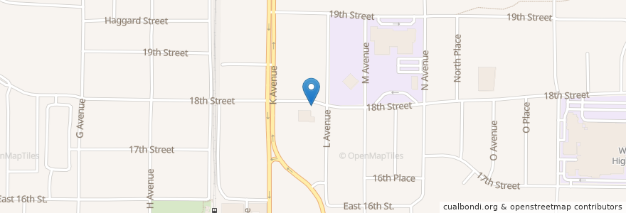 Mapa de ubicacion de Plano Post Office - Downtown Station en Estados Unidos De América, Texas, Collin County, Plano.
