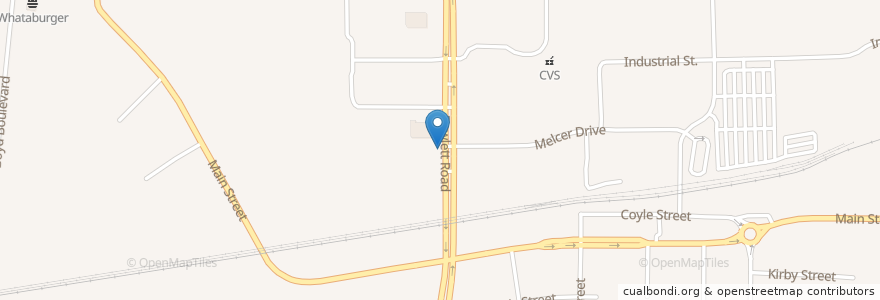 Mapa de ubicacion de Rowlett Post Office en 미국, 텍사스, Dallas County, Rowlett.