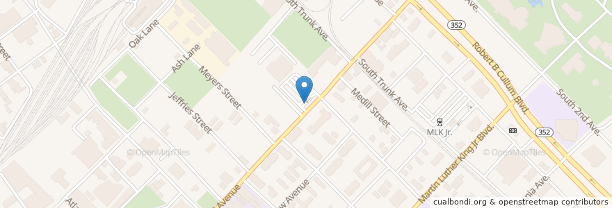 Mapa de ubicacion de Dallas Post Office – Juanita Craft Station en 美利坚合众国/美利堅合眾國, 得克萨斯州 / 德克薩斯州 / 德薩斯州, Dallas, Dallas County.