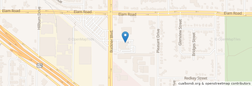 Mapa de ubicacion de Dallas Post Office - Pleasant Grove Station en 美利坚合众国/美利堅合眾國, 得克萨斯州 / 德克薩斯州 / 德薩斯州, Dallas County, Dallas.