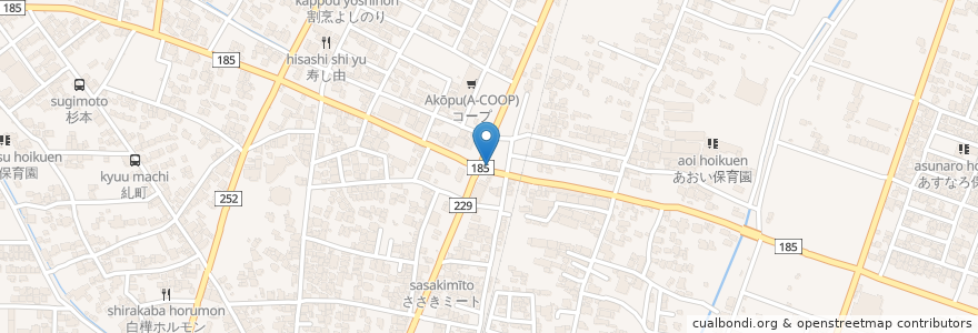 Mapa de ubicacion de コメダ珈琲店鯖江FC店 en Japan, Präfektur Fukui, 鯖江市.