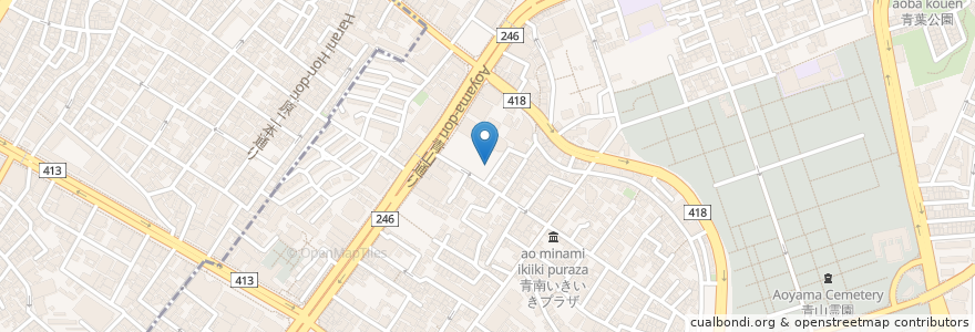 Mapa de ubicacion de ポポラー en Giappone, Tokyo, Shibuya.