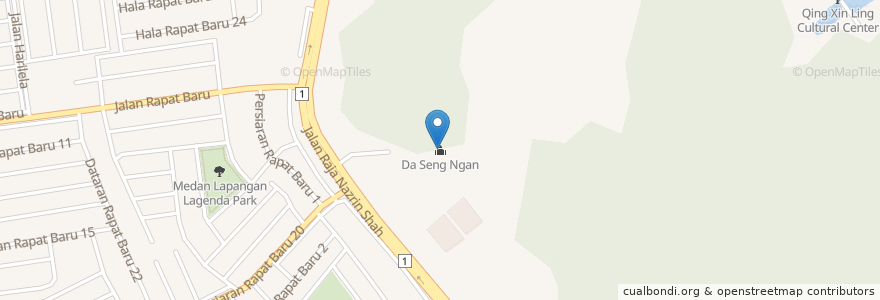 Mapa de ubicacion de Da Seng Ngan en Malaysia, Perak.