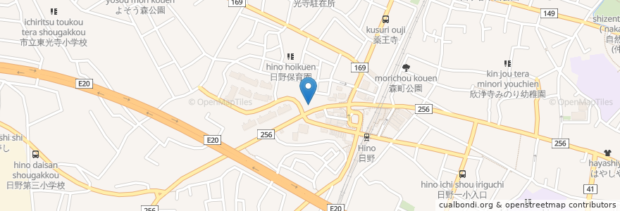 Mapa de ubicacion de 新町交流センター en Japão, Tóquio, 日野市.