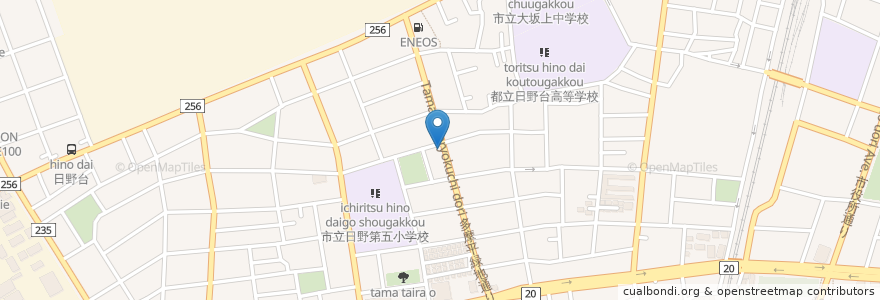 Mapa de ubicacion de 焼肉大仙 en Japon, Tokyo, 日野市.