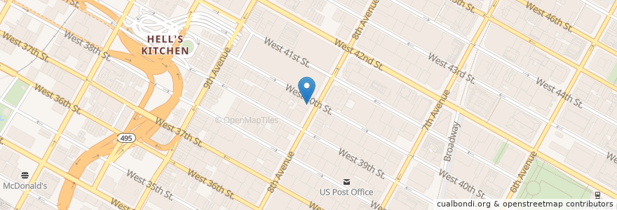 Mapa de ubicacion de Chase en ایالات متحده آمریکا, New York, نیویورک, New York County, Manhattan, Manhattan Community Board 4.