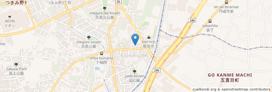 Mapa de ubicacion de 大山阿夫利神社御霊分社 en Japonya, 神奈川県.