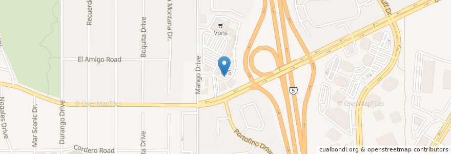 Mapa de ubicacion de Kotija Jr Taco Shop en Estados Unidos De América, California, San Diego County, San Diego.