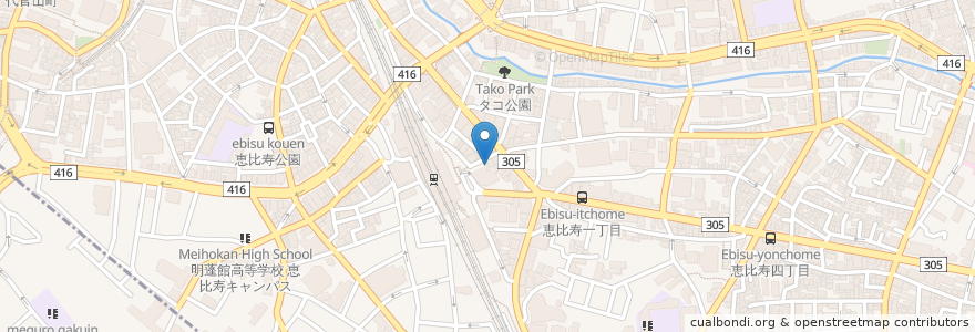 Mapa de ubicacion de Pronto en Jepun, 東京都, 渋谷区, 渋谷区.