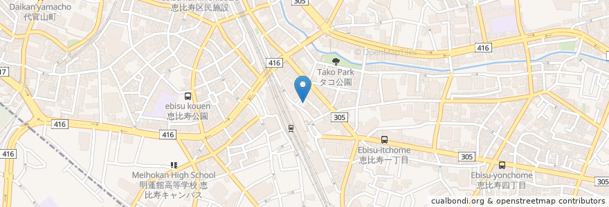 Mapa de ubicacion de ビッグエコー (BIG ECHO) en Giappone, Tokyo, Shibuya, 渋谷区.